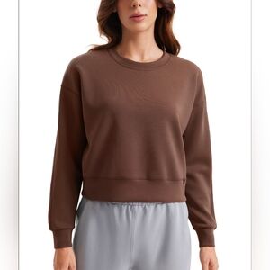 Recreation by Thread & Supply Brown Crewneck Sweatshirt
